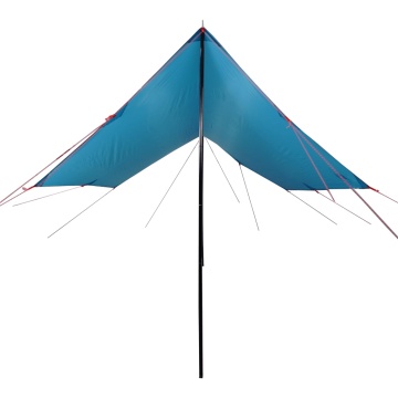 Prelată de camping, albastru, 460x305x210 cm, impermeabilă - Img 2