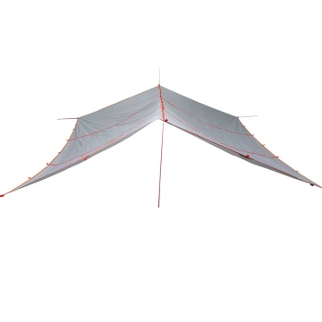 Prelată de camping, gri și portocaliu, 420x440 cm, impermeabilă - Img 2