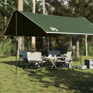 Prelată de camping, verde, 430x380x210 cm, impermeabilă - Img 1