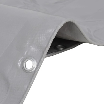Prelată, gri, 2,5 x 3,5 m, 650 g/m² - Img 2