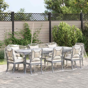 Prelata transparenta cu ochiuri 2x4 m PVC - Img 2