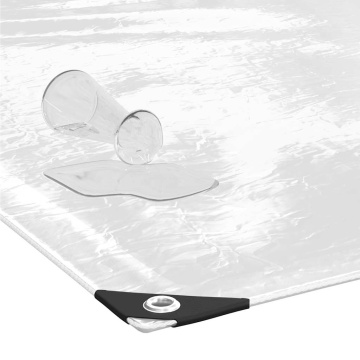 Prelata transparenta cu ochiuri 3x6 m PVC - Img 4