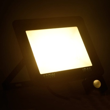 Proiector LED cu senzor, 100 W, alb cald - Img 2