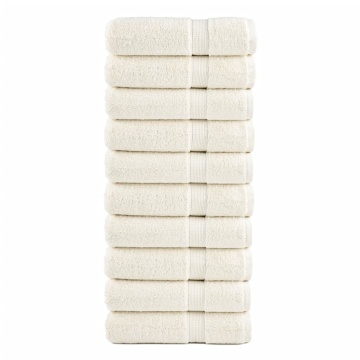 Prosoape de mâini premium SOLUND 10 buc. crem 50x100cm 600 gsm - Img 1