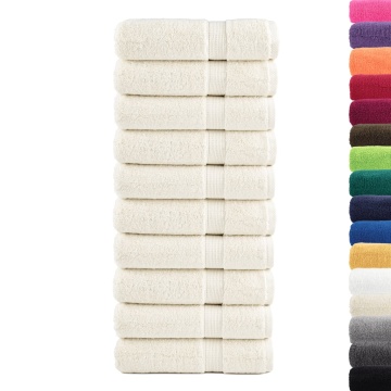 Prosoape de mâini premium SOLUND 10 buc. crem 50x100cm 600 gsm - Img 2