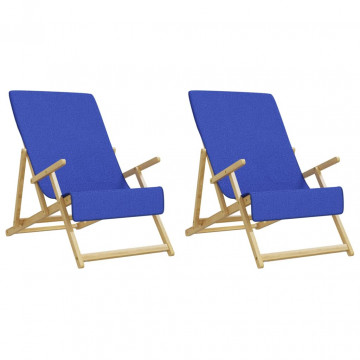 Prosoape de plajă, 2 buc., albastru, 60x135 cm, textil 400 GSM - Img 3