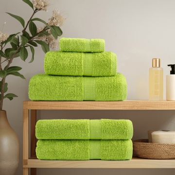 Prosoape mâini premium SOLUND 4 buc verde 30x30 cm 600 gsm - Img 3