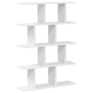 Raft cubic de perete cu 12 compartimente alb lemn prelucrat - Img 2