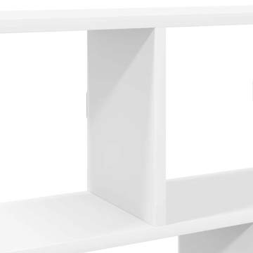 Raft cubic de perete cu 12 compartimente alb lemn prelucrat - Img 6