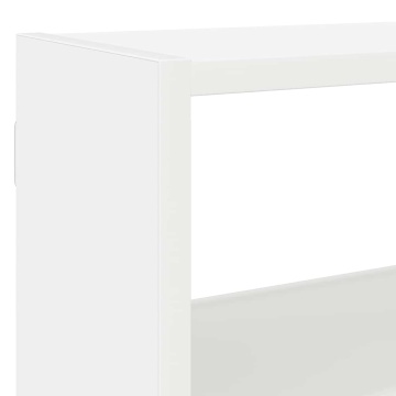 Raft cubic de perete cu 7 compartimente alb lemn prelucrat - Img 6
