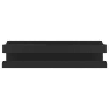 Raft de duș negru mat 23x6,5x6 cm oțel inoxidabil 304 periat - Img 4