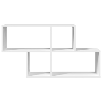Raft de perete, alb, 100x20x53 cm, lemn prelucrat - Img 4