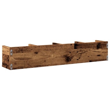 Raft de perete CD-uri, lemn vechi, 100x18x18 cm, lemn prelucrat - Img 5