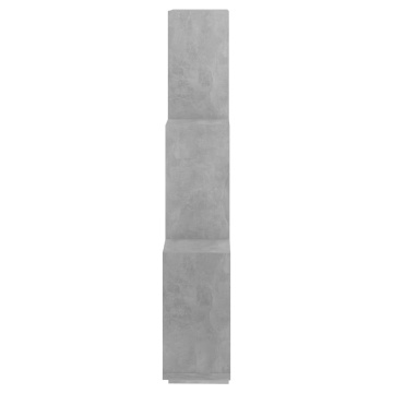 Raft de perete cub, gri beton, 78x15x93 cm, PAL - Img 6