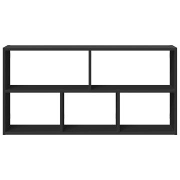 Raft de perete, negru, 100x25x50 cm, lemn prelucrat - Img 4