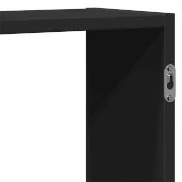 Raft de perete, negru, 159x18x65 cm, lemn prelucrat - Img 7