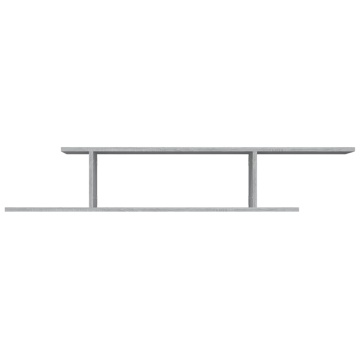 Raft TV montat pe perete gri sonoma 125x18x23 cm lemn - Img 7
