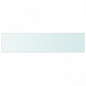 Rafturi, 2 buc., 110 x 25 cm, panouri sticlă transparentă - Img 3