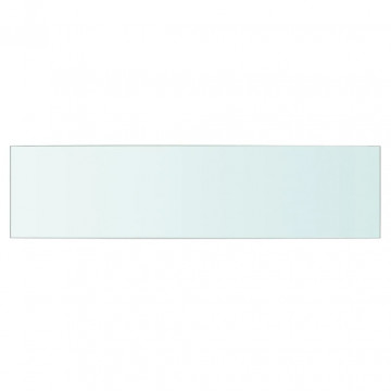 Rafturi, 2 buc., 60 x 15 cm, panouri sticlă transparentă - Img 3