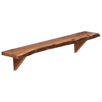 Rafturi de perete, 2 buc., 90x20x18 cm, lemn masiv de acacia - Img 4