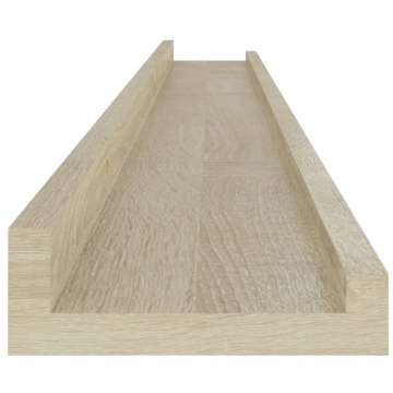 Rafturi de perete, 2 buc., stejar sonoma, 100x9x3 cm - Img 7