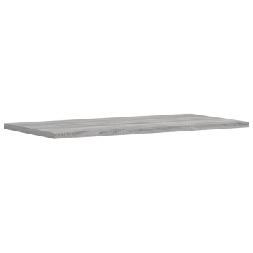 Rafturi de perete, 4 buc., gri sonoma, 60x30x1,5 cm, lemn - Img 4