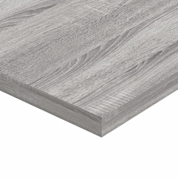 Rafturi de perete, 4 buc., gri sonoma, 60x40x1,5 cm, lemn - Img 9