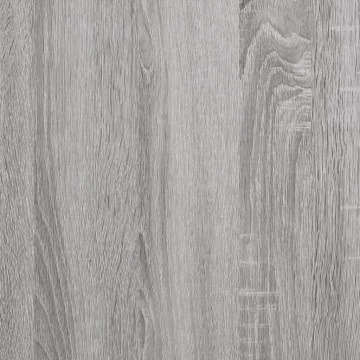 Rafturi de perete cu bare, 2 buc, gri sonoma, 80x16x14 cm - Img 6