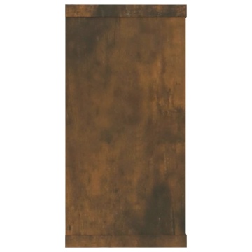 Rafturi de perete cub, 2 buc., stejar fumuriu 100x15x30 cm lemn - Img 6
