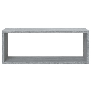 Rafturi de perete cub, 6 buc., gri sonoma, 60x15x23 cm, lemn - Img 4