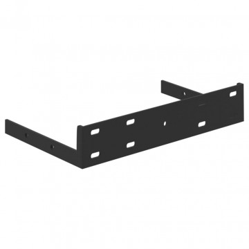 Rafturi perete suspendate 2 buc. alb/stejar 23x23,5x3,8 cm MDF - Img 6