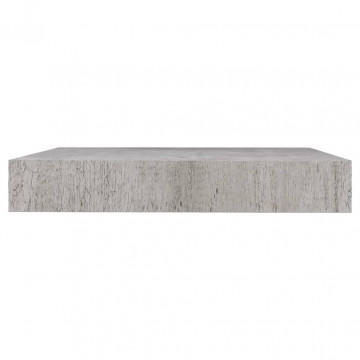 Rafturi perete suspendate 2 buc. gri beton 23x23,5x3,8 cm MDF - Img 5