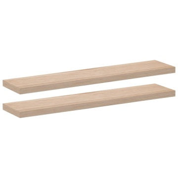 Rafturi plutitoare, 2 buc., 110x23,5x4 cm, lemn prelucrat - Img 2