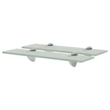 Rafturi suspendate, 2 buc., 40 x 20 cm, sticlă, 8 mm - Img 1