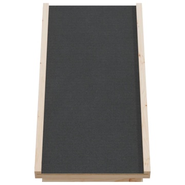Rampă pentru câini, gri, 70x35 cm, lemn masiv de brad - Img 4