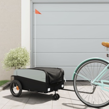 Remorcă pentru biciclete, negru, 30 kg, fier - Img 1