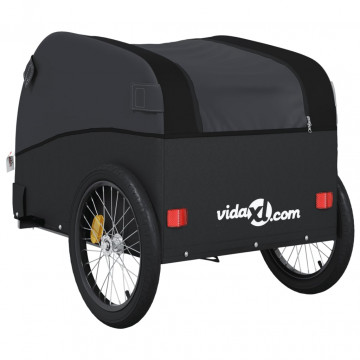 Remorcă pentru biciclete, negru, 45 kg, fier - Img 7