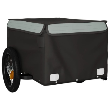 Remorcă pentru biciclete, negru și gri, 30 kg, fier - Img 4
