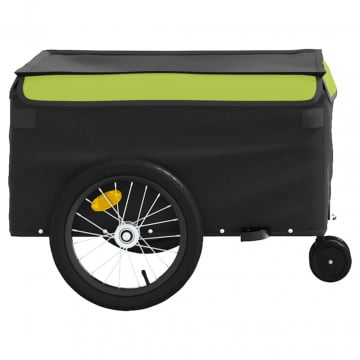 Remorcă pentru biciclete, negru și verde, 45 kg, fier - Img 6