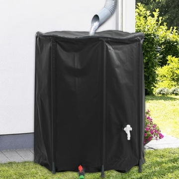Rezervor de apă cu robinet, pliabil, 1250 L, PVC - Img 1