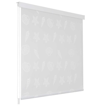 Roletă perdea de duș 80x240 cm Model stea de mare - Img 1