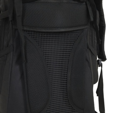 Rucsac de drumeție, negru, 100 L, țesătură oxford - Img 4