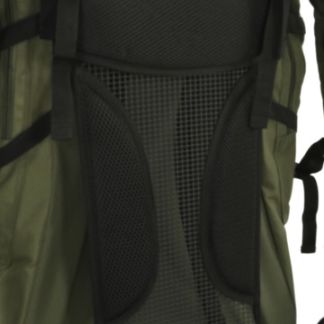 Rucsac de drumeție, verde kaki, 60 L, țesătură oxford - Img 4