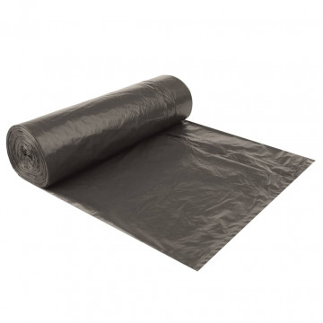 Saci de gunoi cu șnururi 250 buc. negru 60 L - Img 3