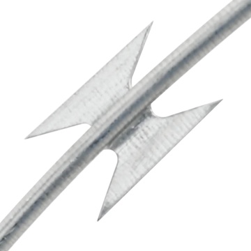 Sârmă ghimpată BTO-22 Concertina cu lame, 100 m oțel galvanizat - Img 3