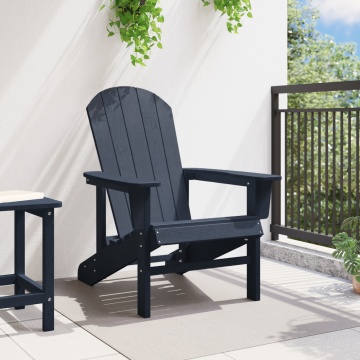 Scaun Adirondack Bleumarin 74x82x91 cm HDPE - Img 3