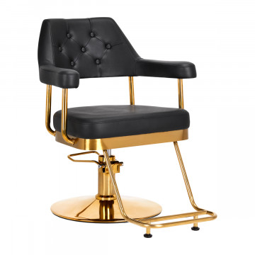 Scaun de coafura Gabbiano Granda gold black - Img 1