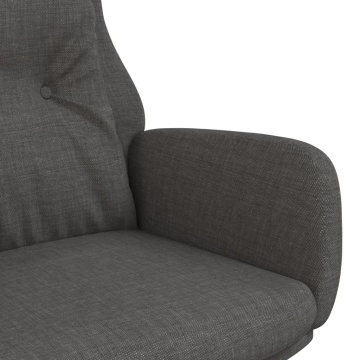 Scaun de relaxare, gri închis, material textil - Img 5