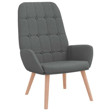 Scaun de relaxare, gri închis, material textil - Img 2