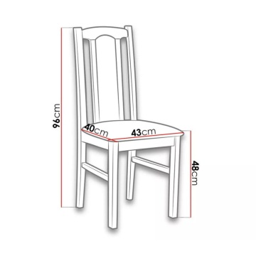Scaun din lemn masiv de fag tapitat cu stofa s-37 boss7 19x, stirling - Img 2